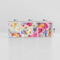 Obraz na płótnie 120x40 - Elegancja w kwiatach - kwiaty, róże