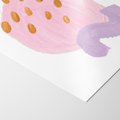 Plakat bez ramy 21x30 - Migoczące Pastelowe Kształty - akwarela, minimalizm