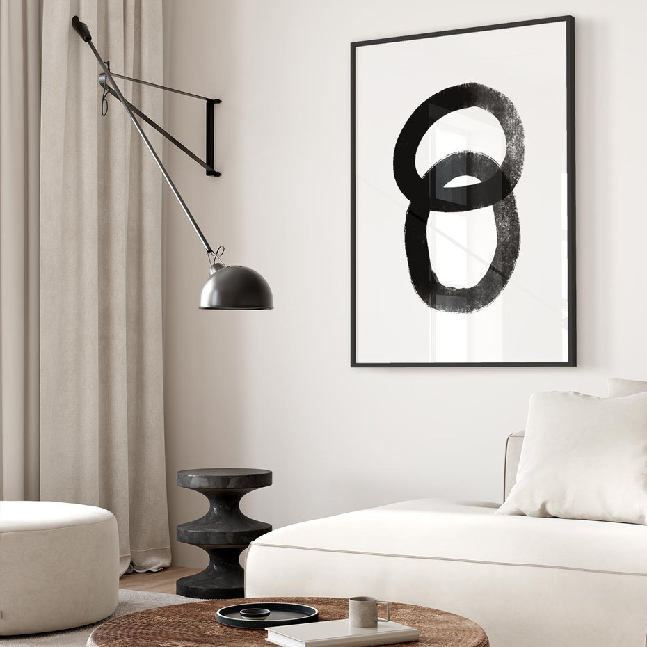 Plakat bez ramy 21x30 - Kształtując Granice - abstrakcja, minimalizm