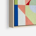 Obraz w ramie 80x80 - Księga Kolorowych Wizji - różne geometryczne formy, koła - rama drewno