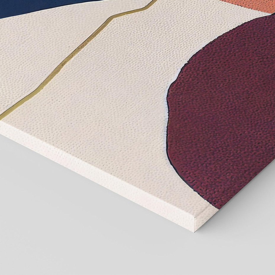 Obraz na płótnie 120x60 - Abstrakt Marsala - nieregularne plamy, kształty