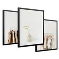 Zestaw obrazy w ramie 50x70 galeria - Garderoba, minimalizm, wieszaki, skandi - rama czarna