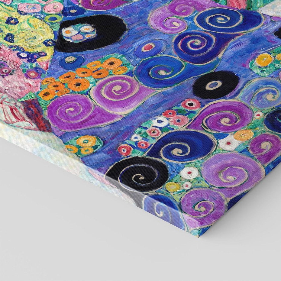 Obraz na płótnie 50x70 - "Dziewica" (1913) Gustav Klimt - Reprodukcja - reprodukcja, obraz na płótnie