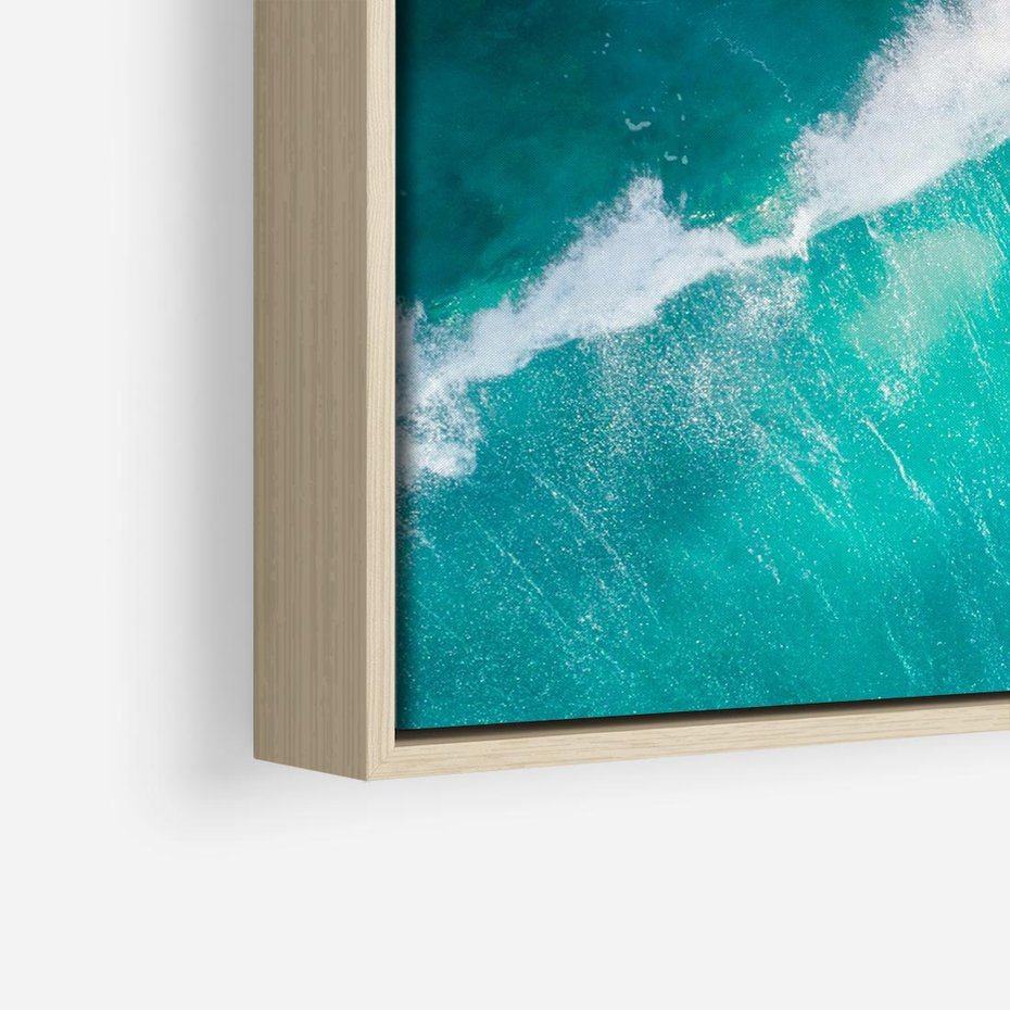 Obraz w ramie 80x80 - Siła i Spokój - morze, ocean - rama drewno