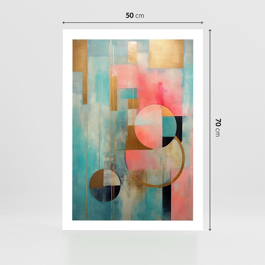 Plakat bez ramy 50x70 - Abstrakcyjny Bałagan - abstrakcja, obraz olejny