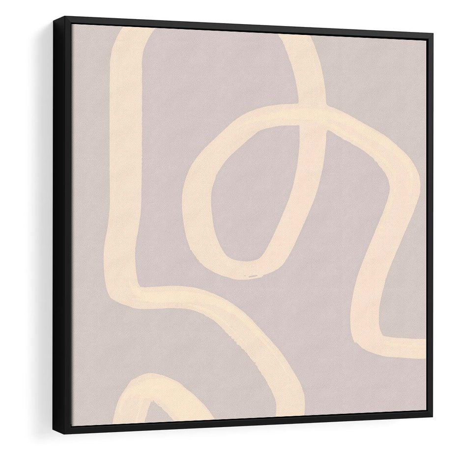 Obraz w ramie 50x50 - Nowoczesne Odbicia - minimalistyczny obraz, nowoczesny - rama czarna