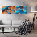 Obraz na płótnie 90x30 - Trójwymiarowa Gra - geometryczna, 3D