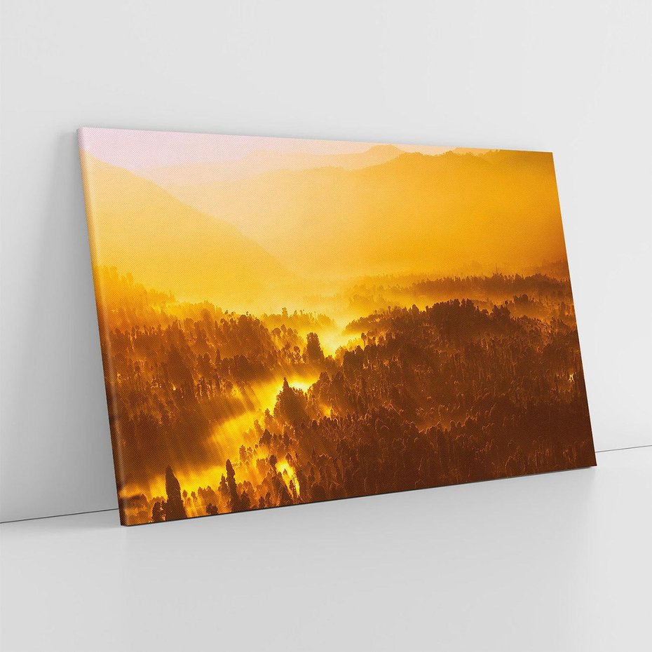 Obraz na płótnie 70x50 - Krajobraz leśny - las, drzewa