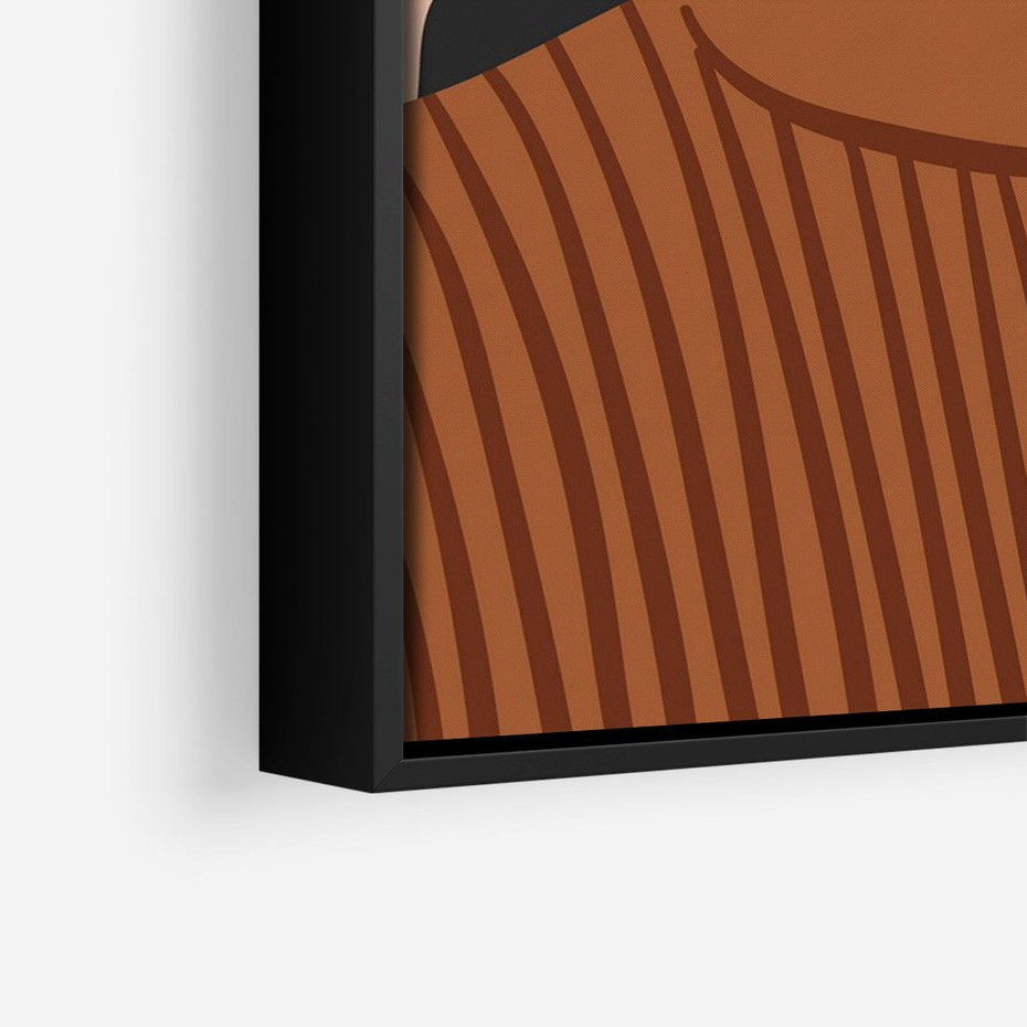 Obraz w ramie 50x70 - Kobiece Wibracje - nowoczesny plakat, styl retro - rama czarna