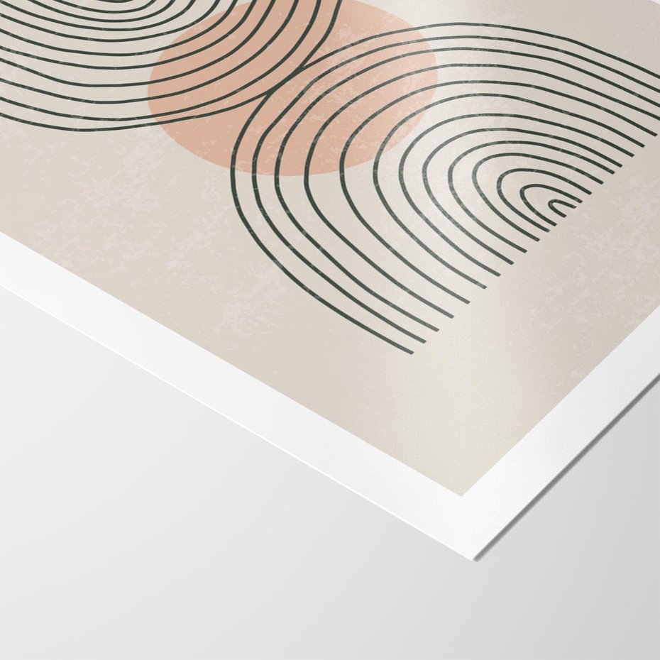 Plakat bez ramy 21x30 - Nowy Rytuał - abstrakcyjna sztuka, boho kształty