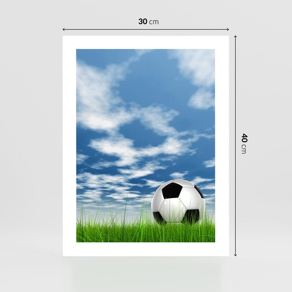 Plakat bez ramy 30x40 - Piłkarska Pasja - piłka, nożna