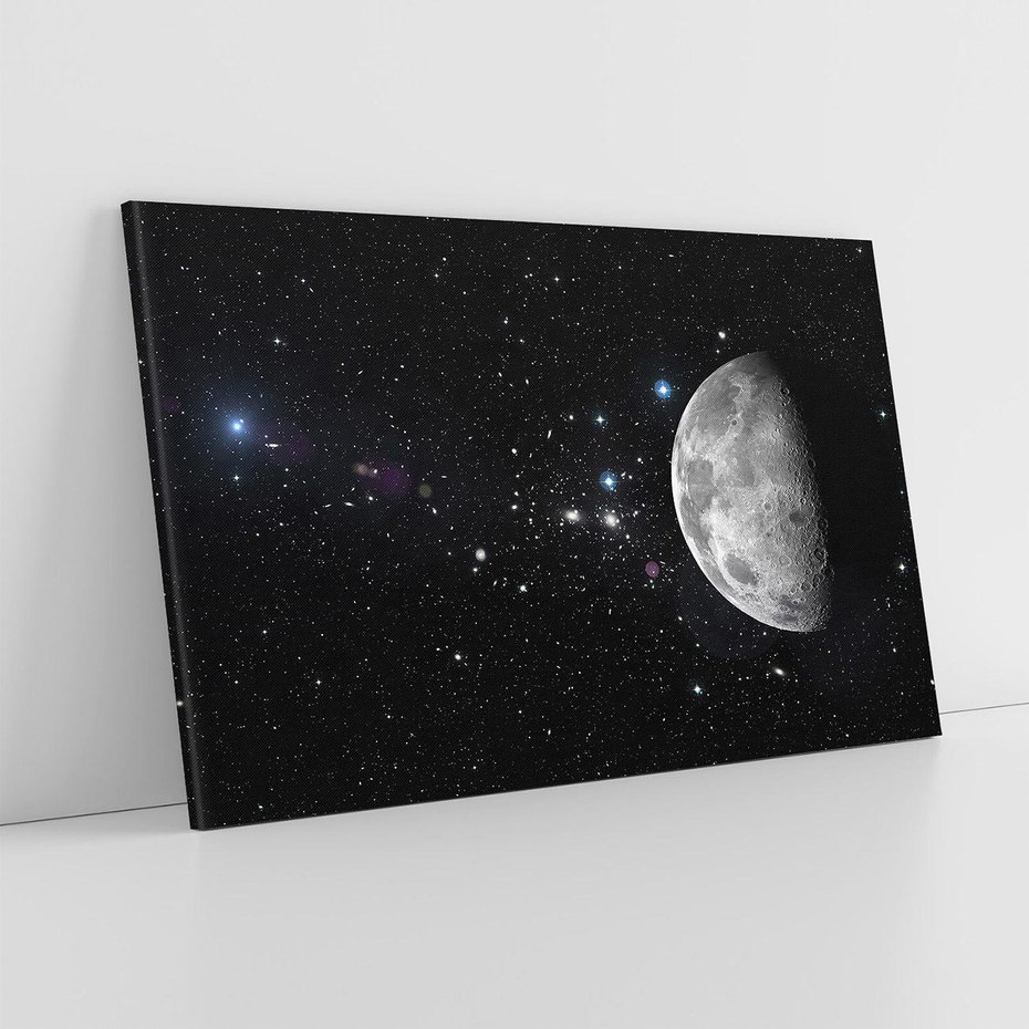 Obraz na płótnie 70x50 - spotkanie z gwiazdami - księżyc, gwiazdy