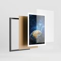 Plakat w ramie 50x70 - Kosmiczne Horyzonty - Ziemia, kosmos - rama czarna