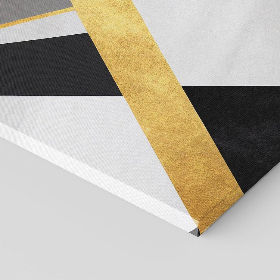 Obraz na płótnie 30x30 - Pudrowe Abstrakcyjne Lustra - złote abstrakcyjne linie, szarość