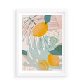 Plakat w ramie 50x70 - Świeżość Natury - plakat, nowoczesna grafika - rama biała