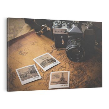 Obraz na płótnie 120x80 - Retro Aparat Zdjęciowy - retro, aparat