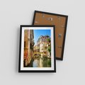 Plakat w ramie 30x40 - Magia Kanałów Weneckich - Wenecja, kanały - rama czarna