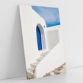 Obraz na płótnie 70x100 - Powitanie Wyspy - Santorini, drzwi