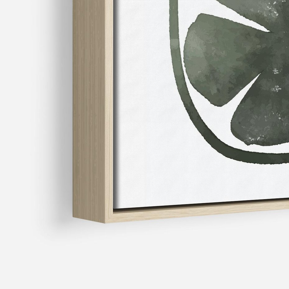 Obraz w ramie 80x80 - Cytrynowe Echo - minimalistyczny plakat, cytryna - rama drewno