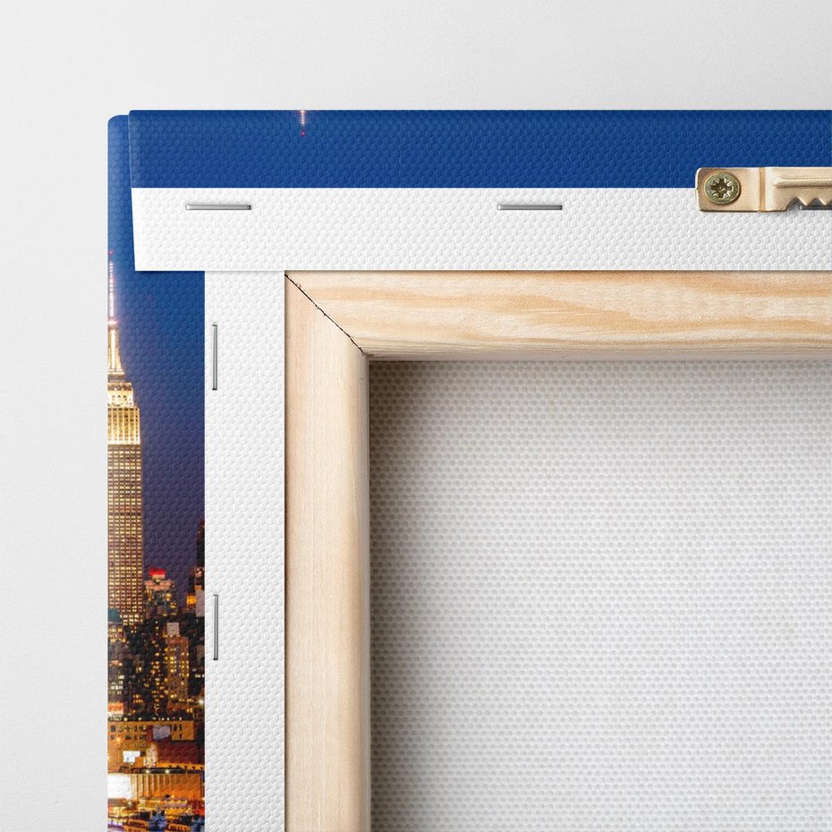 Obraz na płótnie 50x50 - Nocne Tętno Nowego Jorku - Nowy Jork, noc