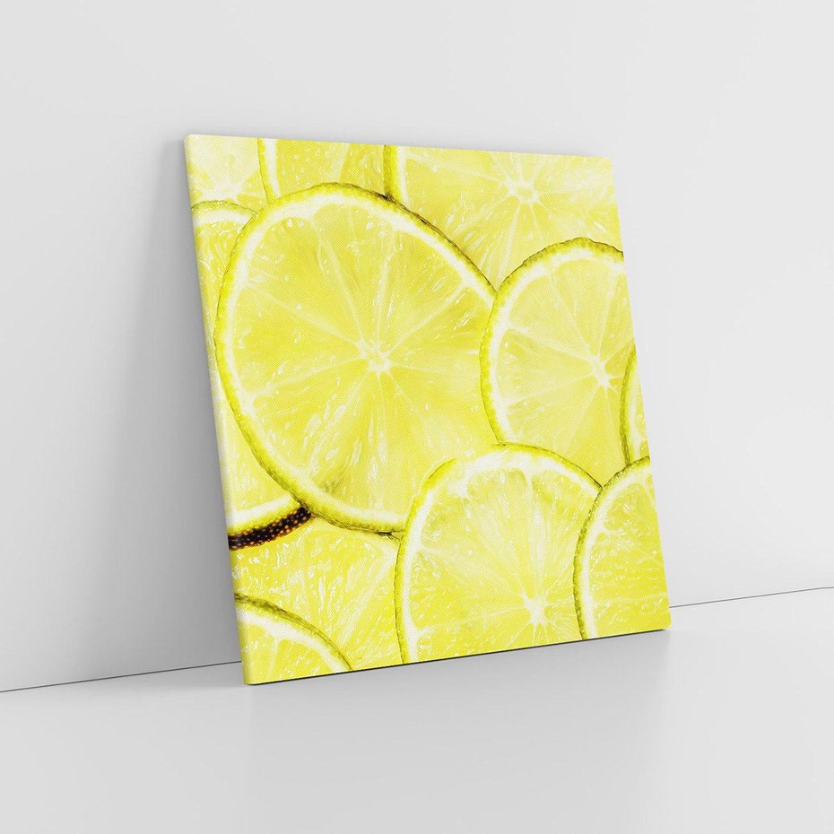 Obraz na płótnie 50x50 - Cytryny, Limonki - Owocowa Świeżość - cytryny, limonki