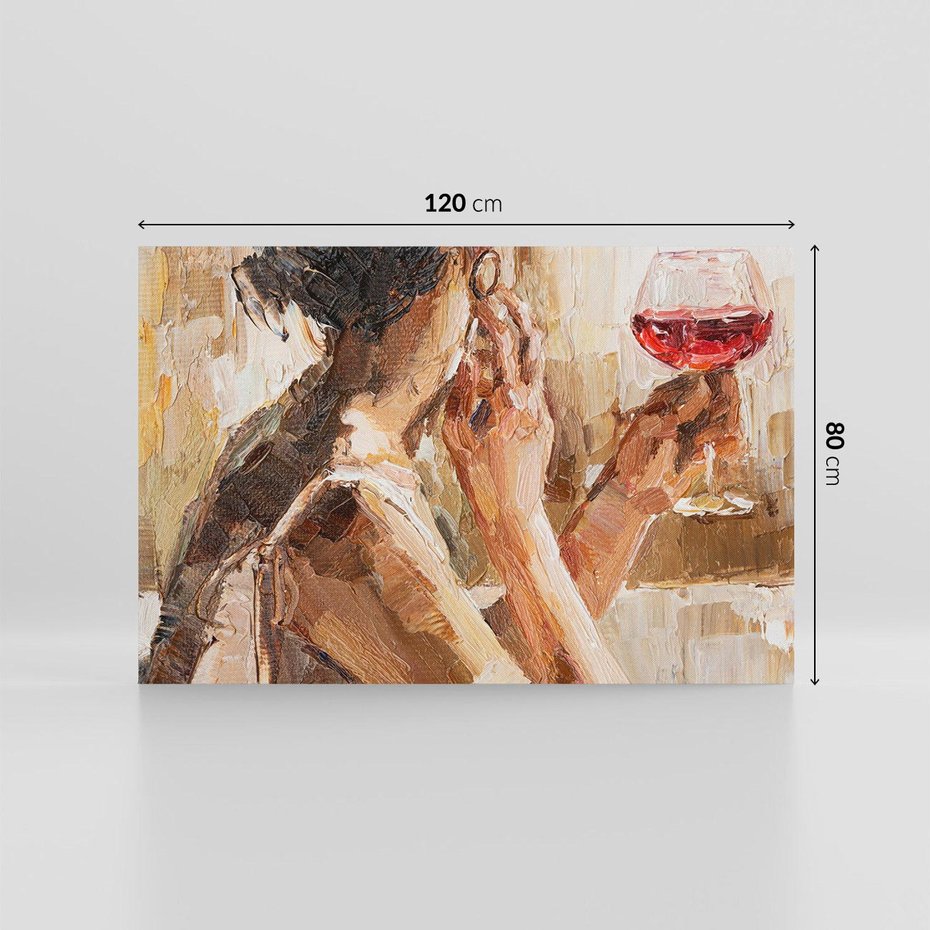 Obraz na płótnie 120x80 - Wibracje - portret, kobieta