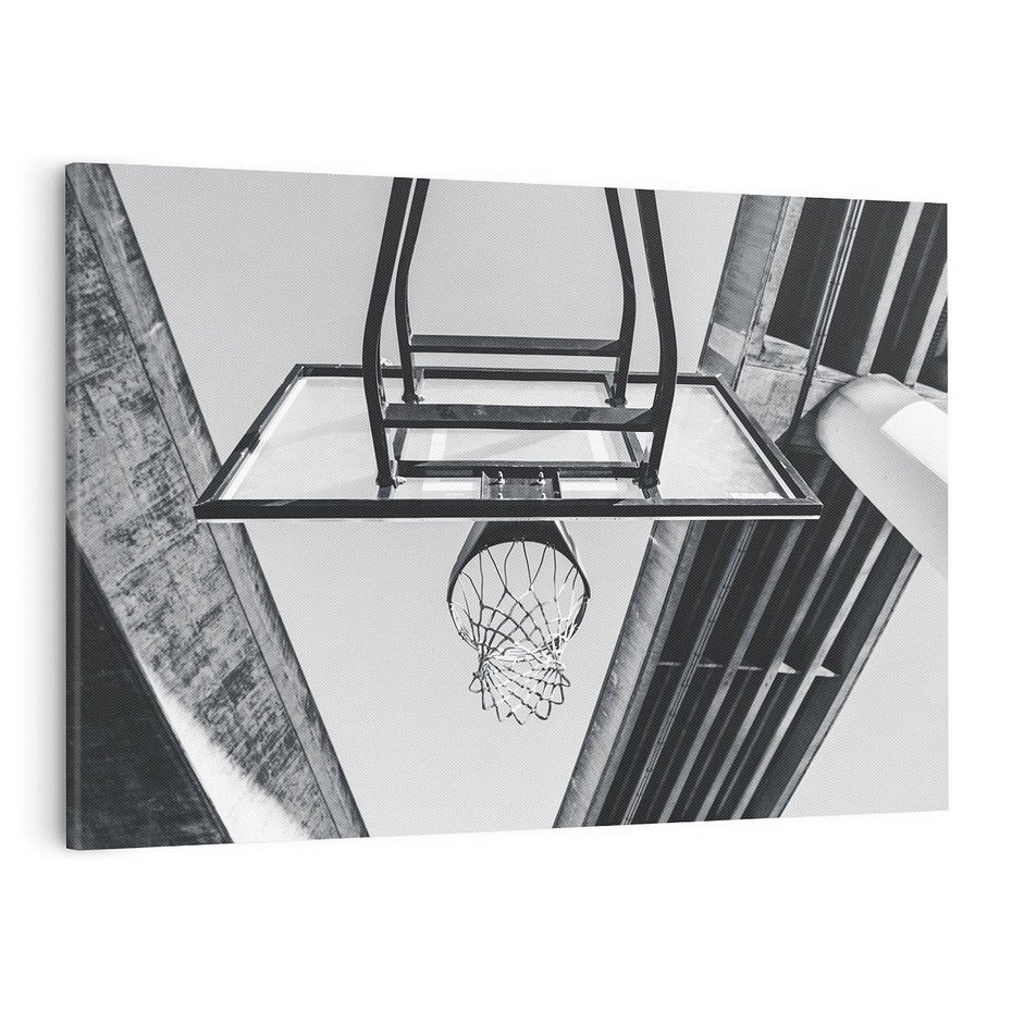 Obraz na płótnie 100x70 - Koszykówka - Radość Gry w Kosz - koszykówka, kosz