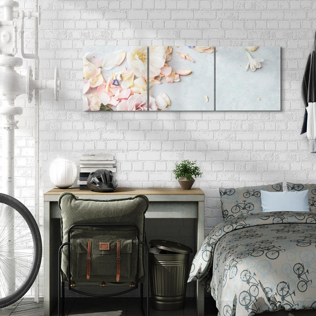 Obraz na płótnie 120x40 - Róże: kwiatowy urok - róże, kwiaty