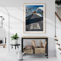 Plakat w ramie 50x70 - Kansas i Route 66 - Kansas, route 66 - rama drewno