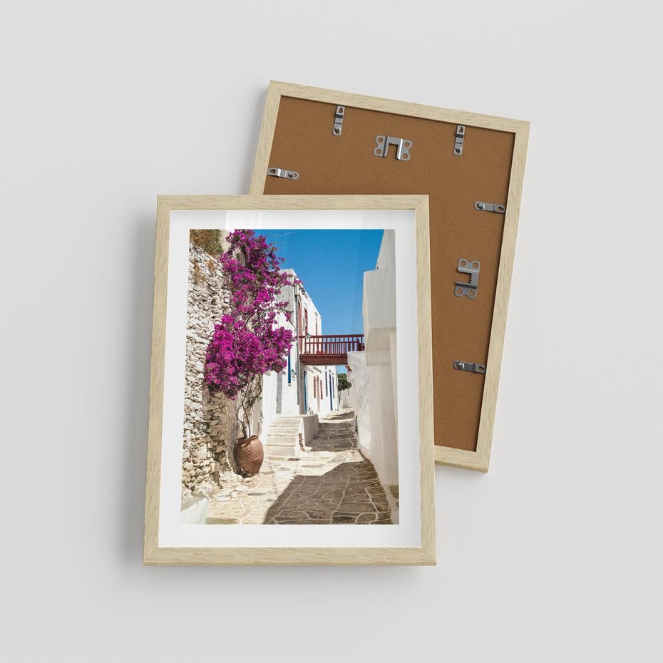 Plakat w ramie 30x40 - Kwiaty Chorwacji - kwiaty, Chorwacja - rama drewno