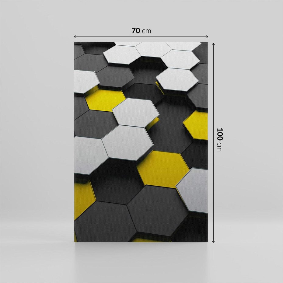 Obraz na płótnie 70x100 - Wymiar abstrakcji - 3D, abstrakcja