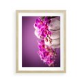 Plakat w ramie 40x50 - Relaksująca orchidea w spa - spa, orchidea - rama drewno