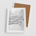 Plakat w ramie 50x70 - Żywa Natur - 3d, abstrakcja - rama biała