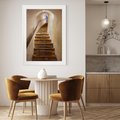 Plakat bez ramy 21x30 - Schody Wymiarów - schody, tunel