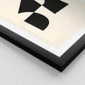 Plakat w ramie 30x40 - Rozświetlony Cień - abstrakcyjna sztuka, geometria - rama czarna