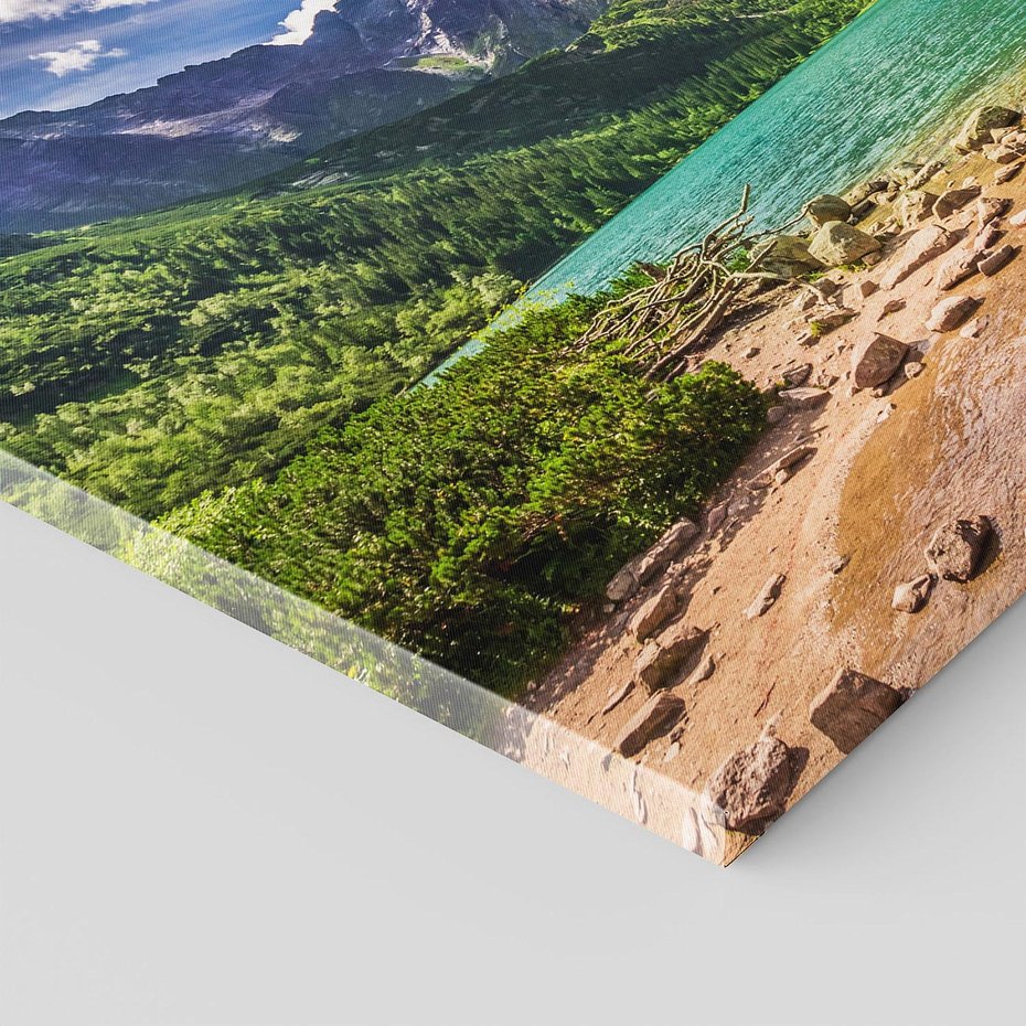 Obraz na płótnie 70x50 - Urok gór i jezior - góry, jezioro