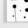 Obraz w ramie 50x50 - Złudne Odbicia - abstrakcja, minimalizm - rama biała