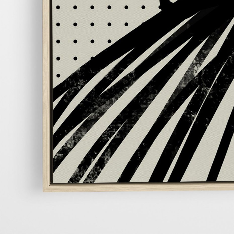 Obraz w ramie 80x120 - Złudne Kontemplacje - abstrakcyjna mroczna kompozycja, nieregularne - rama drewno