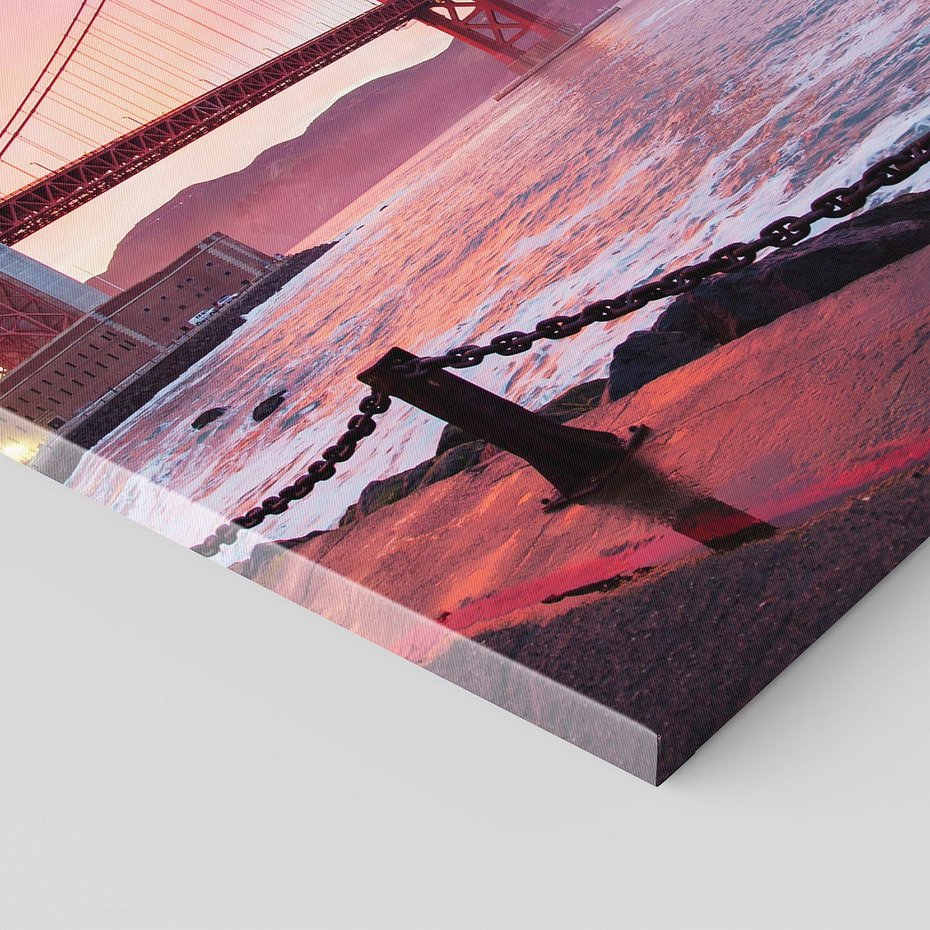 Obraz na płótnie 70x70 - Golden Gate most USA - Golden Gate, most