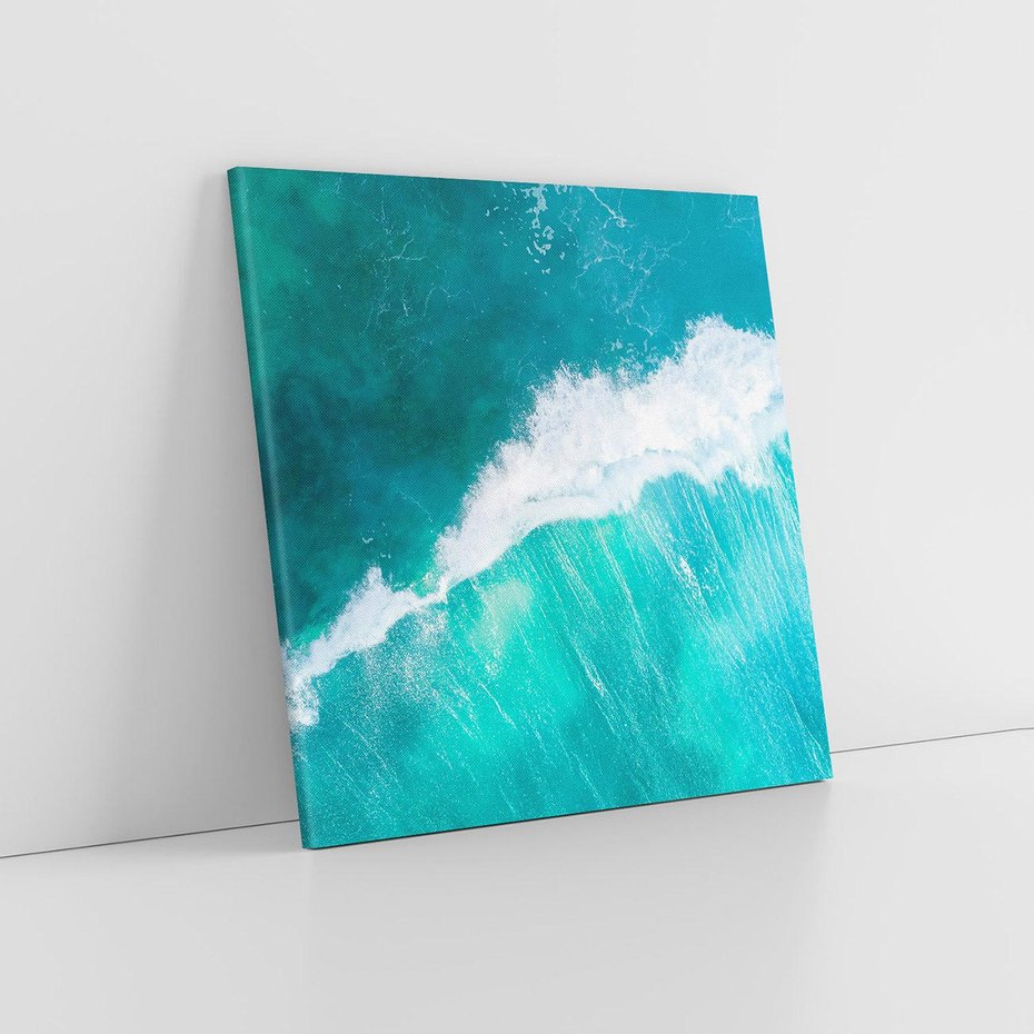 Obraz na płótnie 80x80 - Siła i Spokój - morze, ocean