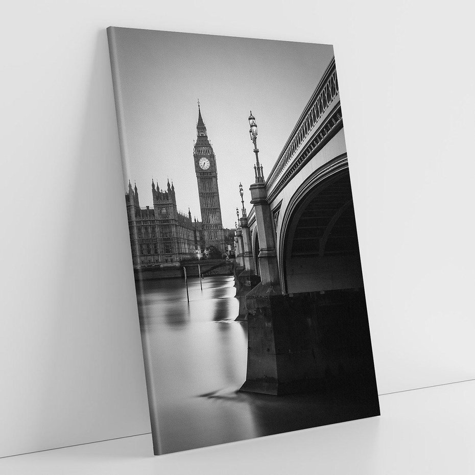 Obraz na płótnie 50x70 - Majestatyczny Big Ben w Londynie - Londyn, most