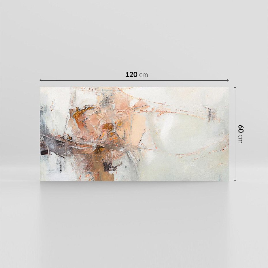 Obraz na płótnie 120x60 - Taniec księżycowego pyłu - abstrakcja, tekstury farb