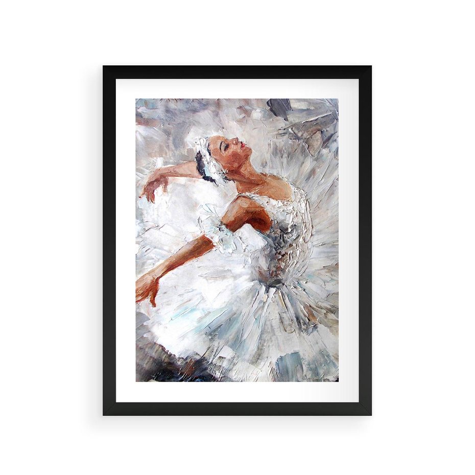 Plakat w ramie 30x40 - Baletowa Sztuka - balet, sztuka - rama czarna