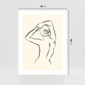 Plakat bez ramy 30x40 - Tajemniczy Rytm - kobieta, posąg