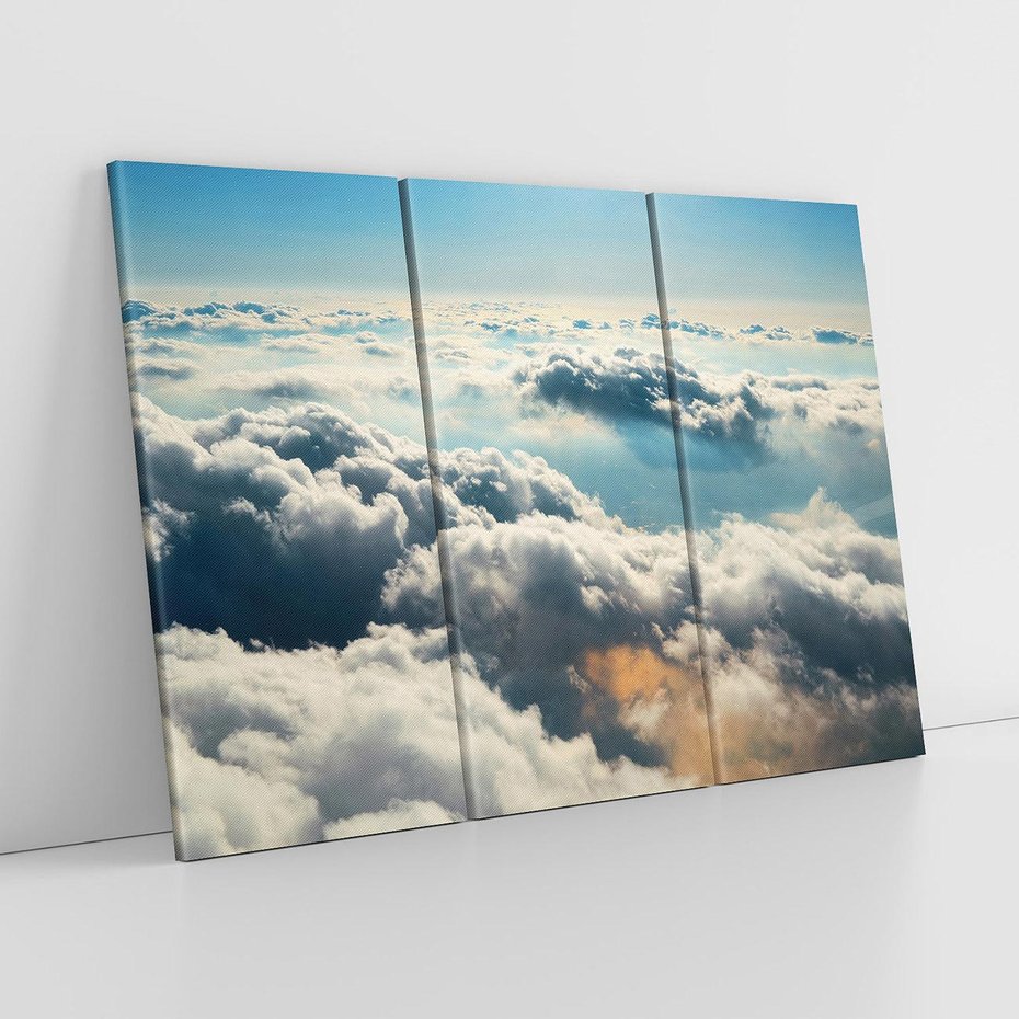 Obraz na płótnie 120x80 - kontemplacja nad horyzontem - niebo, chmury