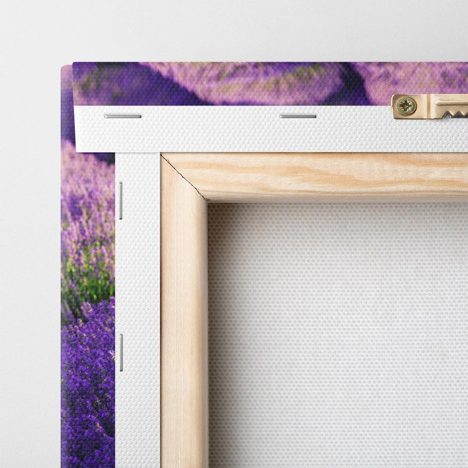 Obraz na płótnie 120x60 - Malownicze Pole Lawendy - lawenda, pole