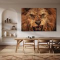 Obraz na płótnie 100x70 - Władca Sawanny - lew, sawanna
