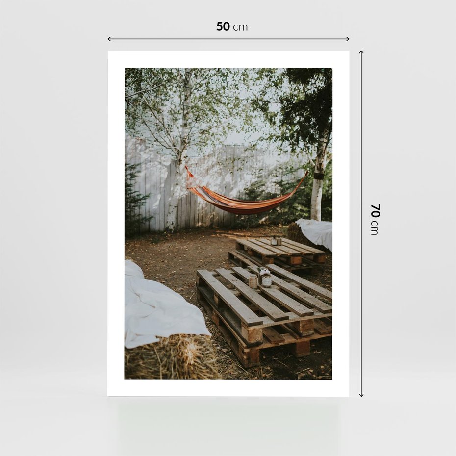 Plakat bez ramy 50x70 - Harmonia i Spokój - boho, relaks