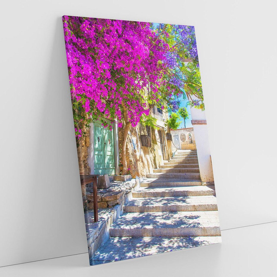 Obraz na płótnie 70x100 - Urok Zaklętej Przestrzeni - uliczka, perspektywa