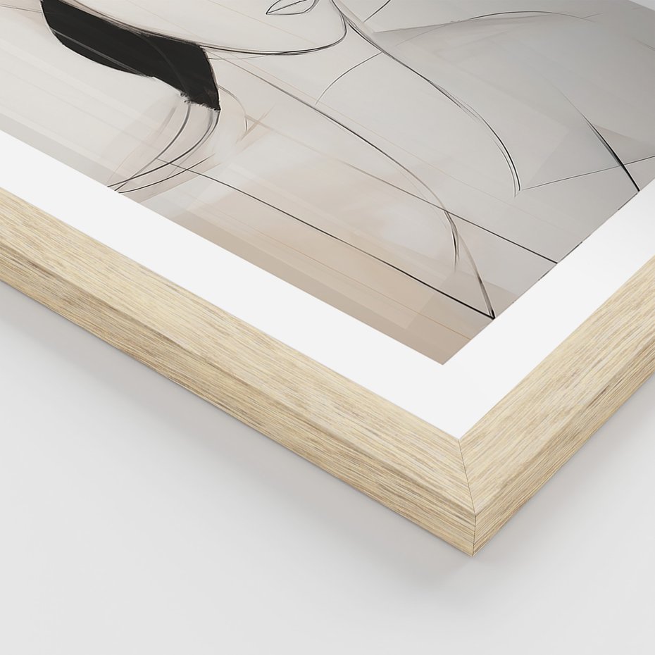 Zestaw obrazy w ramie 30x40 galeria - abstrakcja, akwarela, nowoczesny - rama drewno